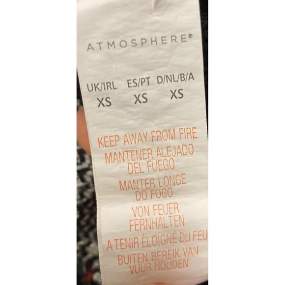 Atmosphere Christmas Cat 3D Black Acrylic Nylon Sweater Womans UK XS US 0-2 Ugly - Picture 2 of 9